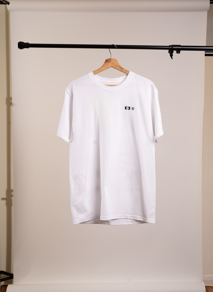 Polera blanca / verde fluor